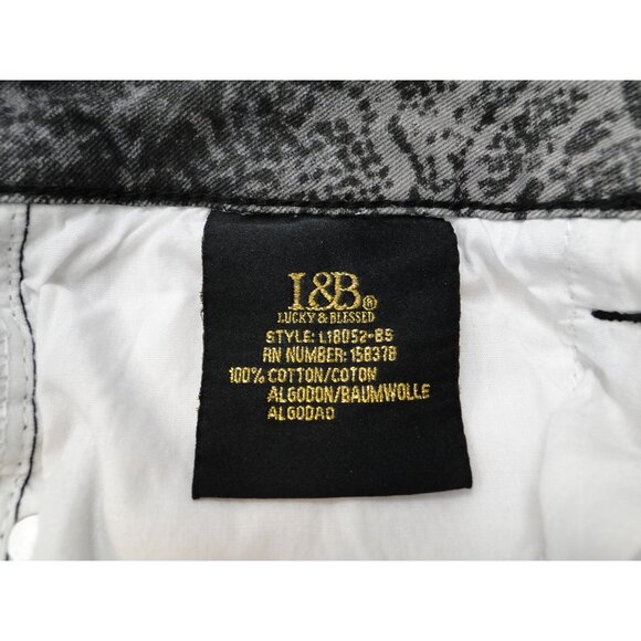 Lucky & Blessed Womens Jean Ankle Skinny Fringe Hem Gray & Black Size 4 - Picture 8 of 11